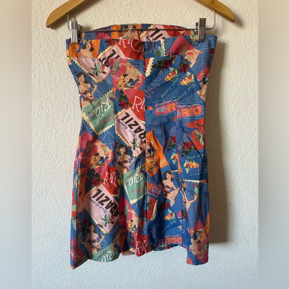 Pepper mayo Catching Flights Bustier Mini Dress - Size 2 NWT - Picture 2 of 8